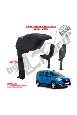 Dacia Dokker Delmesiz Çelik Ayaklı Sürgülü Kolçak Siyah - 1
