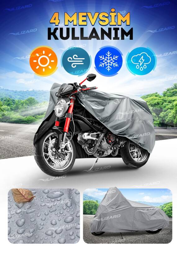 Lifan Lf250gy-7 Topcase, Arka Çanta Uyumlu Motosiklet Branda, Motor Örtüsü , Çadır - 1